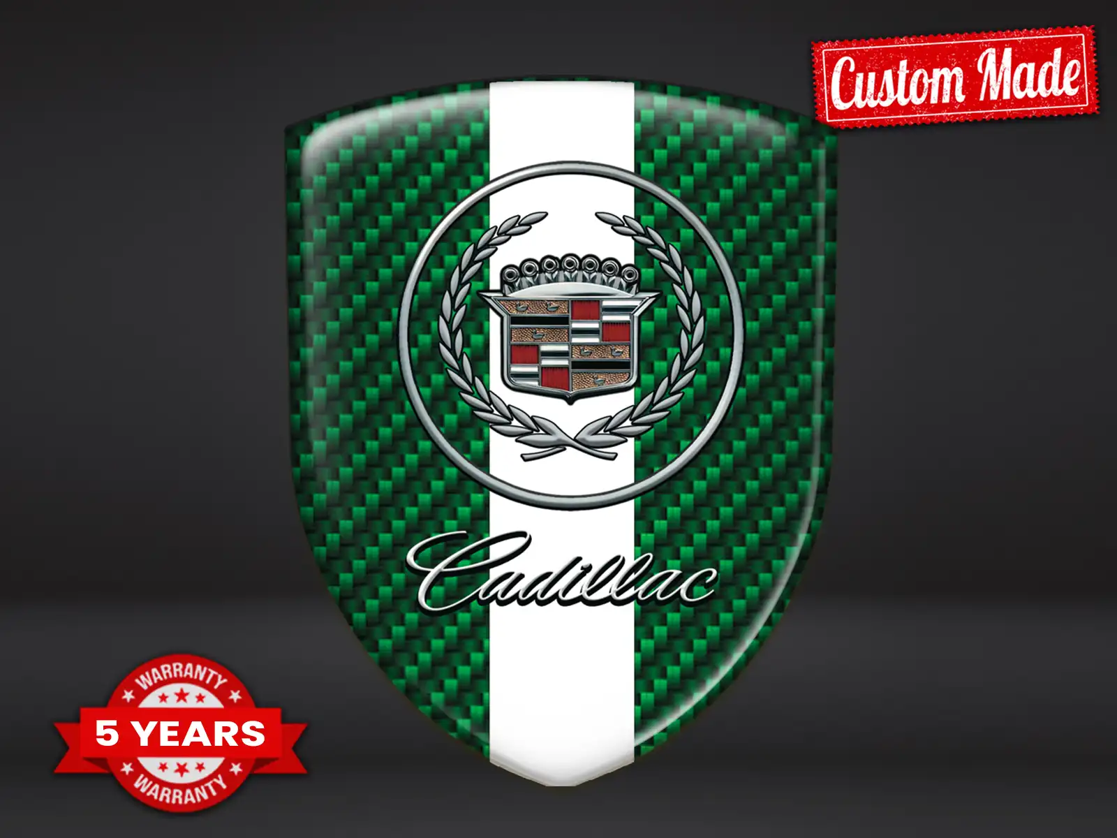 Cadillac Pegatina Impermeable Duradera Universal Alta Calidad ST